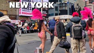 Times Square New York City 4K Walking Tour in 2024 - Midtown Manhattan Walking Tour 4K