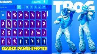 *NEW* YETI SKIN With All NEW Dance Emotes.. 50+ Emotes With Trog Fortnite Battle Royale