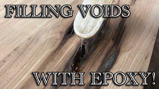 How to fill cracks and voids with epoxy resin