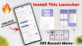 MIUI 15 Launcher For Miui 14  Unlock All Animation - New Features  iOS Recent Style In Xiaomi 