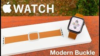 Official Apple Watch Leather Modern Buckle Band Review + 1 YR YOUTUBE ANNIVERSARY