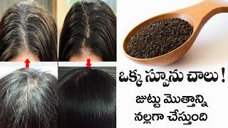 Get Rid of Gray Hair Easily  Improves Natural Hair Color  Get Black Hair  Manthenas Health Tips