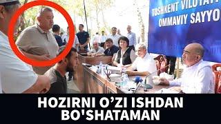 MANA SIZGA HOKIM ZOIR MIRZAYEV QABULDA FUQARONI ISHINI BAJARMAGAN HOKIM YORDAMCHISINI AYAB OTIRMADI