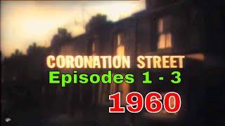 Coronation Street -  First 3 episodes 1960 colourised