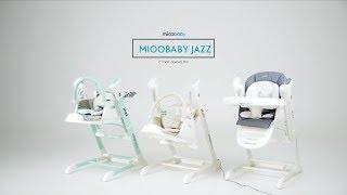 Стул-качели 3в1 - mioobaby Jazz миобеби Джаз шезлонг укачивающий центр и стульчик для кормления