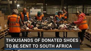 Thousands of donated shoes to be sent to South Africa