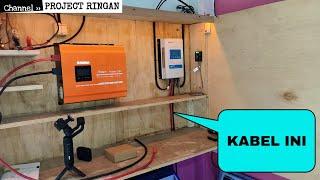 setelah ganti kabel produksi listrik plts saya meningkat Vlog project ringan