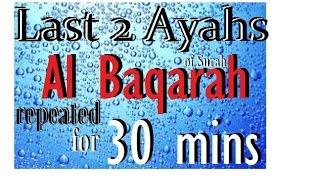 Repeat the Last 2 ayahs of Surah Al Baqarah for 30 mins