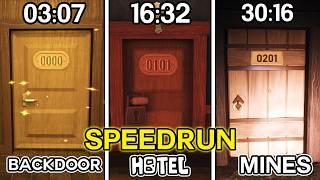 I FOUND 201 DOOR  │ DOORS FLOOR 2 BACKDOOR + HOTEL +THE MINES WORLD RECORD SPEEDRUN *3940* │ROBLOX