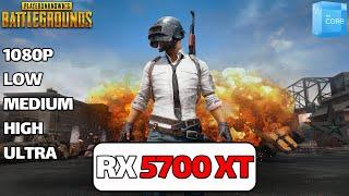 PUBG RX 5700 XT  i3 12100f  1080p low mediumhighultra