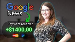 $1400 PER DAY Using Google News FREE Make Money Online 2023