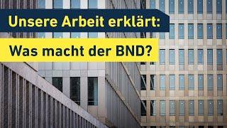 BND erklärt Auftrag Kontrolle und Themen