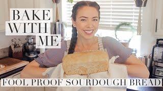 The Easiest Sourdough Bread For Beginners Fool Proof NO KNEAD Loaf