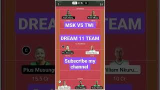 MSK VS TWI  MASAKA KC VS  TWILIGHT DREAM11 team prediction  Uganda mens Kabaddi league gl sl team