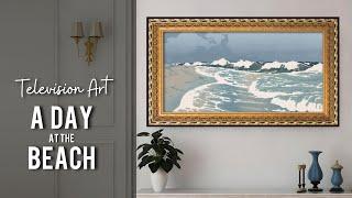 A Day At The Beach Themed Art 4K  Turn your TV into Artwork  TV Art Slideshow   Framed Art TV