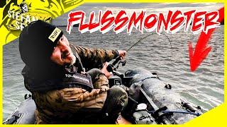 FLUSSMONSTER  Riesiger RAUBFISCH zieht mich durch den FLUSS 