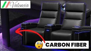 Valencia MONZA  CARBON  FIBER Home Theater Seating. Luxury meets COOL  Home Theater Gurus.