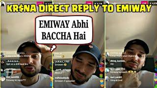 KR$NA LIVE Reply to EMIWAY  KRSNA LIVE on Emiway  Krsna Instagram Live  Krsna Diss Track 