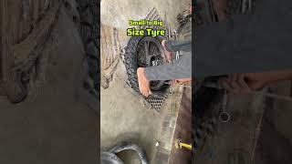 Bike Tyre Change small to Big size