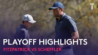 Matt Fitzpatrick vs Scottie Scheffler  Every Shot Sudden Death Playoff  2022 WGC-Dell Match Play