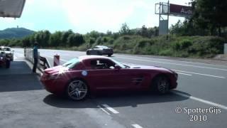 Mercedes-Benz SLS AMG sound - startup & accelerations 1080p HD