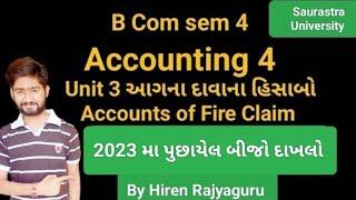 2023 મા પુછાયેલ બીજો દાખલોunit 3Accounting 4 @hraccounting247