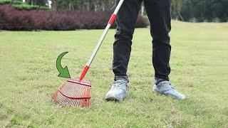 HOMIMP Adjustable Garden Leaf Rake Review A Must-Have for Effortless Yard Cleanup