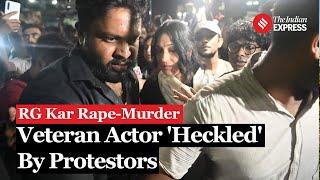 RG Kar Protest Veteran Actor Rituparna Sengupta Allegedly Heckled By Protestors  Kolkata News