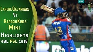 Short Highlights  Karachi Kings Vs Lahore Qalandars   Match 8  26 February  HBL PSL 2018  PSL