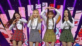 ADORABLE LOONA  yyxy girl of the month yyxy - love4eva @ popular song Inkigayo 20180624