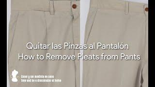 Quitar las pinzas al pantalón