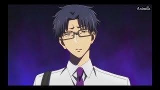 Hirotaka is practicing how to wink  Wotaku Ni Koi Wa Muzukashii