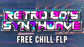 Free FLP How To Make Synthwave Music  Chill Retro 80s Style FL Studio Tutorial