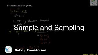 Sample and Sampling Statistics Lecture  Sabaq.pk