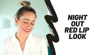 Night Out Red Lip Makeup Tutorial  Valentina Lequeux