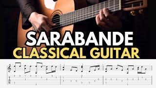 Sarabande Classical Guitar Tab - Handel