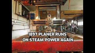 Old Steam Powered Machine Shop 60  PLANER ON STEAM