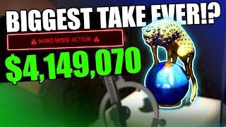 $4149070 Biggest Take Ever? 6 Golds 4 Manned With Panther Statue  GTA Online Cayo Perico Heist