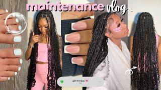 “THAT GIRL” MAINTENANCE VLOG   island twist nails pedicure sephora run self care + more