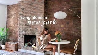 Living Alone in NYC  cozy fall days life updates & halloween ️