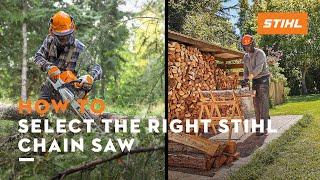 How to Select the Right STIHL Chain Saw  STIHL Tips