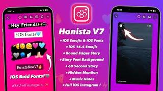 Honista v7 Tutorial Full iOS Instagram  iOS 16.4 Emojis + iOS Fonts  Honista v7 New Features