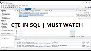 CTE Common Table Expression IN SQL With Examples ADVANCE SQL TUTORIAL