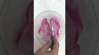 Putting Pink Metallic Face Mask in Slime  #shorts #slime