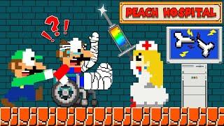 Luigi Takes Marios Broken Leg to Dr. Peach  Game Animation