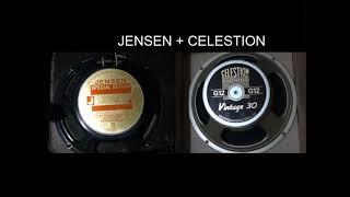 Celestion Vintage 30 X Jensen C12N Speakers Comparition