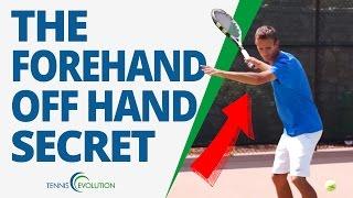 TENNIS FOREHAND TECHNIQUE  What To Do With Your Off Hand On The Forehand