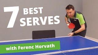 7 most effective table tennis serves with Ferenc Horvath