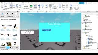 How to make a WORKING TOOL SHOP in roblox studio