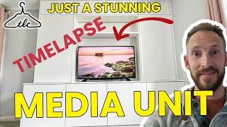 Feature TV Media Unit Installation 4 Minute 4K Timelapse